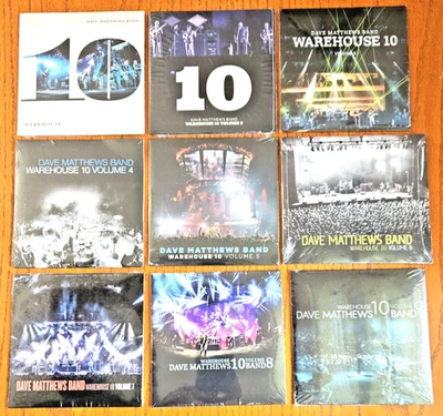 Sealed! 9-CD Lot! Dave Matthews Band RARE OOP Warehouse 10 Volumes 1-9 CDs - Image 1 of 4