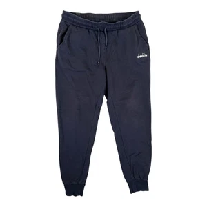 Vintage Diadora Blue Fleece Sweat Pants Jogginghose Gr. XL Fußball - Bild 1 von 10