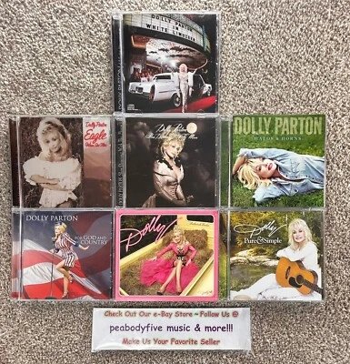 Lot Of 7 Dolly Parton CDS - Limozeen, Eagle, Slow, Halos, God, Backwoods, Pure A Foto 1 de 2