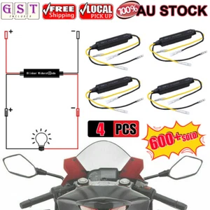 4X LED Load Resistor Motorcycle Turn Signal Indicator Flash Blinker Fix Error AU - Picture 1 of 12