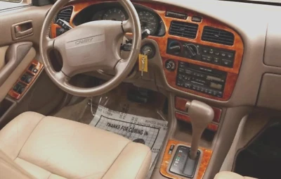 TOYOTA CAMRY FIT 1991 - 1996 NEW PREMIUM SET CHERRY BURL WOOD DASH TRIM KIT - image 1 of 4