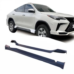 Faldón lateral negro para Toyota Fortuner 2016-2024 placa de protección viga lateral 2 piezas - Imagen 1 de 5