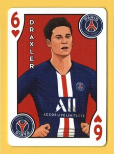 2019 Draxler 6 of Hearts Official Paris Saint-Germaine PSG Playing Card - Picture 1 of 2
