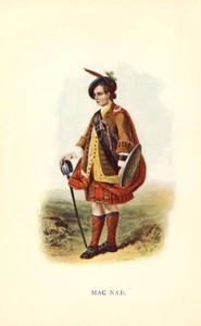 CLAN MacNab, Original print 1899 by R R McIan: SCOTLAND, SCOTTISH CLANS - Picture 1 of 1