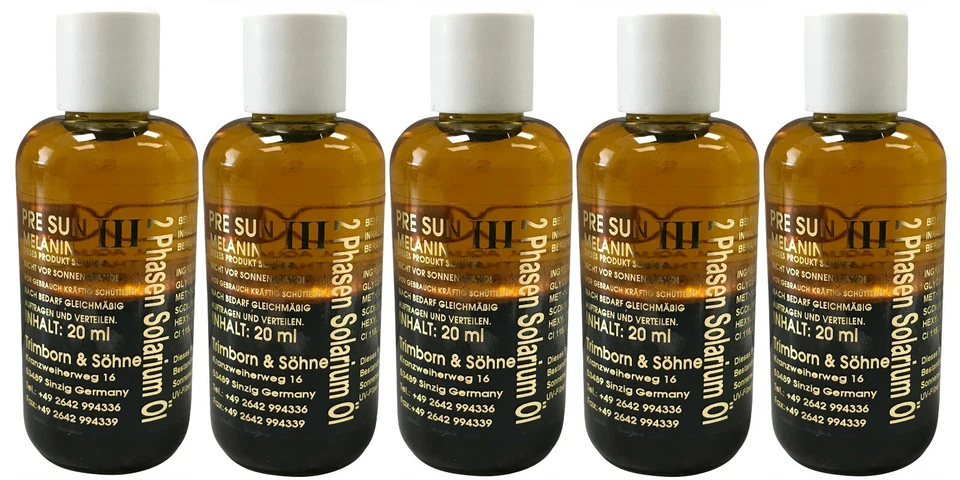 Art of Sun Golden Brown 2 Phasen Melanin Solarium Öl 5 x 20 ml, 431050