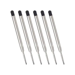 Black Ink Refills 6Pcs Replaceable Ballpoint Pen Refills 1Mm Medium Tip - Picture 1 of 6