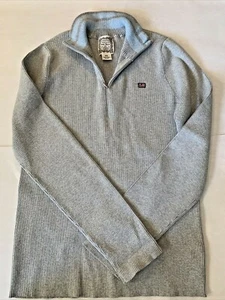 Ralph Lauren 1/4 Zip Pullover Sweater Gray Juniors size XL. - Picture 1 of 8