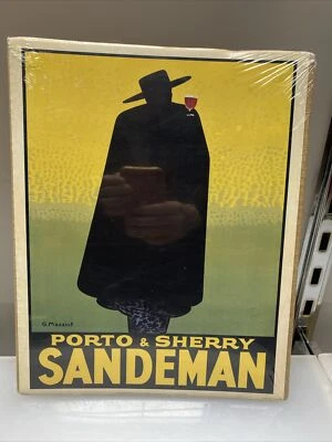 Porto & Sherry Sandeman 复古食品和葡萄酒海报尺寸 11 X 14 全新未拆封 — 第 1/4 张图片