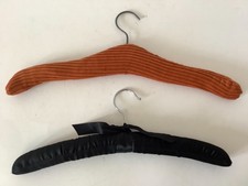 2 X Vintage 1970s? padded coat hangers.