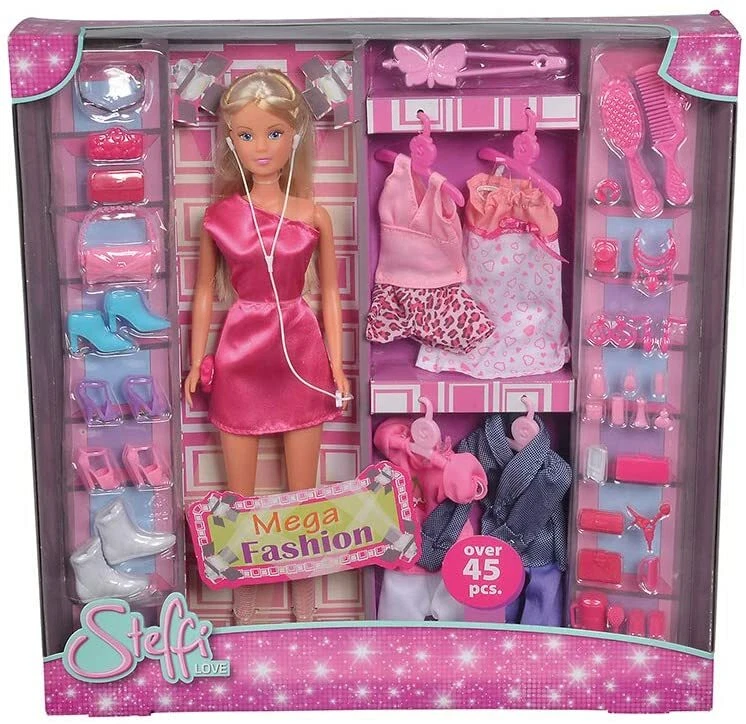 SIMBA 105736015 - STEFFI LOVE MEGA FASHION - ANZIEHPUPPE # NEU OVP