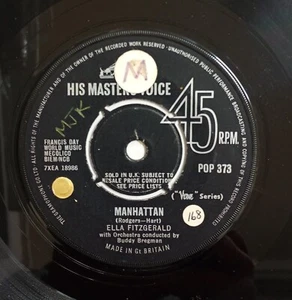 Manhattan - Ella Fitzgerald (1957 United Kingdom) - Picture 1 of 2