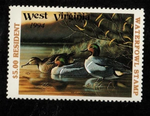 $5.00 1994 West Virginia State Duck MNH Free Shipping in the USA!! - Picture 1 of 1