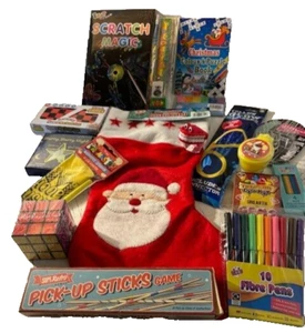 Vorgefüllte QUALITÄT BLINKLICHTER Strumpf Spiele Spielzeug Handwerk RETRO Alter 6+ - Bild 1 von 14