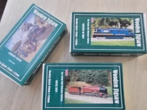 Collection of 3 Wentworth miniature wooden jigsaw puzzles Railway related - Picture 1 of 4