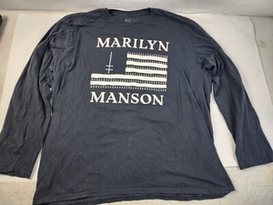 Marilyn Manson Black Flag Long Sleeve T-Shirt - XL - Picture 1 of 7