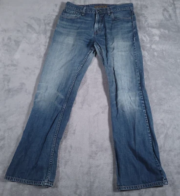 Jeans masculino Levis 527 34 x 34 azul bootcut jeans bolsos desgastados Hong Kong - Imagem 1 de 4