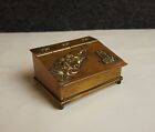 Monogrammed brass box. For stamps.