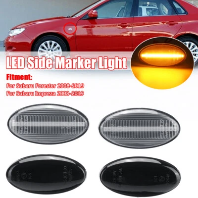 For Subaru Impreza Forester 2008-2019 LED Side Marker Blinker Signal Light - Image 1 of 4
