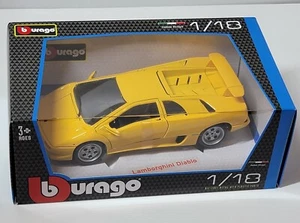 Bburago Lamborghini Diablo 1990 Diecast Yellow 1/18 New  - Picture 1 of 6