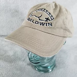 Gorra de béisbol ajustable marrón bordada con logotipo de Baldwin sombrero Mustang Saint - Imagen 1 de 7