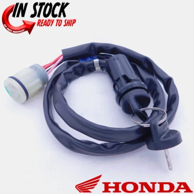 GENUINE HONDA OEM IGNITION SWITCH WITH KEYS Fourtrax Rancher ES TRX 350 400 - Image 1 of 4