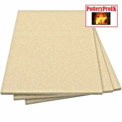 Vermiculite Firebrick Fire Board 25mm Heat Proof Brick Fireboard Various Sizes - Image 1 of 4