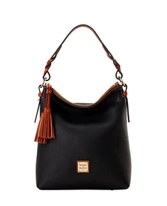Dooney & Bourke Pebble Grain Leather Randy Shoulder Large Bag Black NEW🎀NWT🎁 - Bild 1 von 20