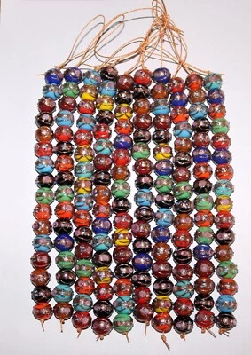 Lámpara Trabajo Cuentas Vidrio Hilos, Mezcla Color Boda Pastel Cuentas, 12mm Redondas Foto 1 de 4