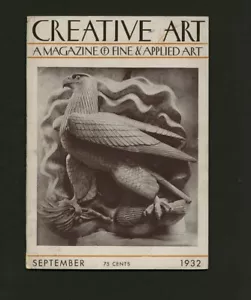 1932 Jock Peters CREATIVE ART magPeter Blume ART DECO Paul Manship Barry Byrne - Imagen 1 de 7