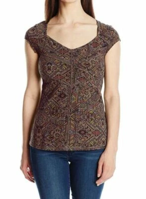 NWT Womens PrAna Yoga Pilates Climb Top Bra New Calypsa Gray S Yellow UPF Red  - Image 1 of 4