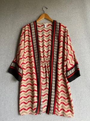 Chicos Cardigan Womens 0 Kimono Art to Wear Open Front Boho Artsy - Image 1 of 4