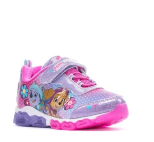 Paw Patrol Girls Light Up Sneakers , Sizes: Toddler 6, 7, 8, 9, 10 - Picture 1 of 5