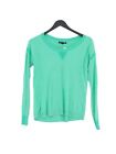 American Eagle Outfitters Women's Top Xs Green Cotton