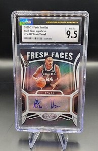 Devin Vassell 2020 Panini Certified Fresh Faces RC Auto Spurs CSG 9.5
