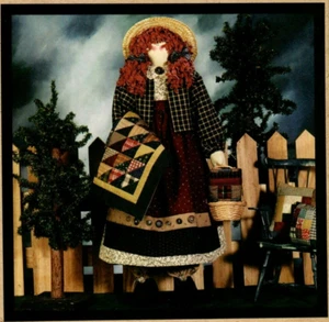 The Country Quilter Pattern Vintage Primitive Folk Art 30" Doll - Picture 1 of 2