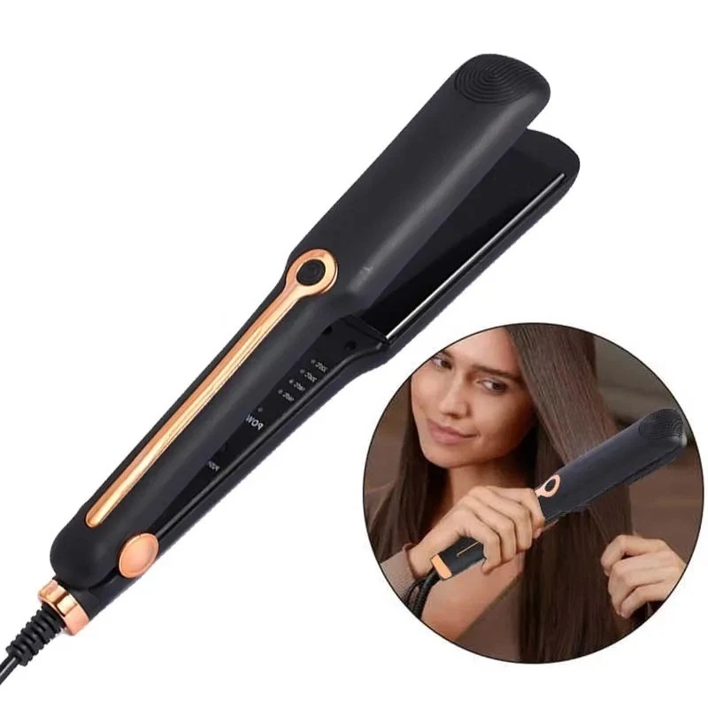 Hair Straightener Flat Iron | Wide Ceramic Plates | Adjustable Heat Styling Tool - Image 1 of 4