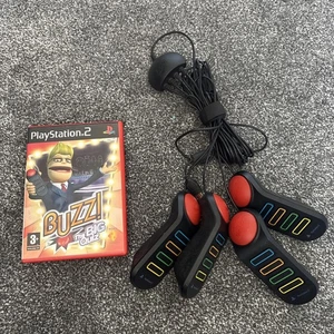 Buzz! PlayStation2 Buzzers + The Big Quiz PS2 - Picture 1 of 2