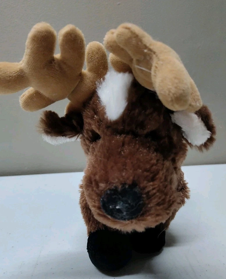 Ganz Reindeer Plush Toy Stuffed Animal Pet 8.5” Brown Webkinz No Tags  no code - Image 1 of 4