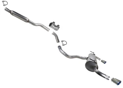 Resonator Dual Rear Muffler Exhaust System for Jeep Cherokee Trailhawk 2014-2018 - Image 1 of 4