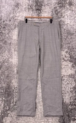 Incotex Pants 36 x 32 Mens Gray Super 130s Super Light High Comfort Trouser - Image 1 of 4