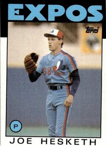 1986 Topps Joe Hesketh Montreal Expos #472 - Picture 1 of 2