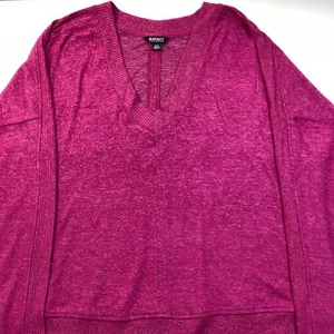 Buffalo David Bitton V-Neck Long Sleeve Soft Cozy Sweater, Raspberry Mix, Large - Picture 1 of 7