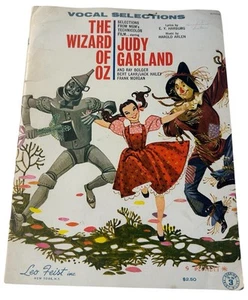 Partituras piano edición vocal 1968 Judy Garland vintage El Mago de Oz - Imagen 1 de 21