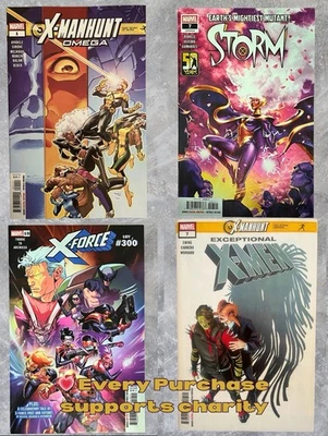 X-Force #10 (LGY 300) Storm #7 Exceptional X-Men #7 Lot (2025) NM X-Manhunt - Image 1 of 4