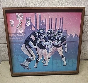 Vtg 1979 PITTSBURGH STEELERS - Original NFL CLOCK Display - 18 1/2" x 19 1/2" - Picture 1 of 5