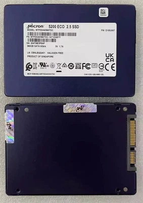  Micron MTFDDAK960TDC-1AT1ZABYY 5200 ECO 960GB SATA 6Gb/s 2.5" SSD MTFDDAK960TDC - Image 1 of 2