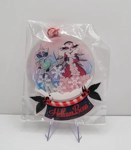 Helluva Boss Acrylic Xmas Charm Andrealphus + Stella Snow Globe Keychain - Picture 1 of 5