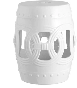 JONATHAN Y Lighting TBL1022 14"W Ceramic Framed Bohemian Accent - White - Picture 1 of 11