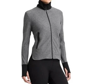 Chaqueta Derek Lam 10C X Athleta Gris Negra Mujer Talla Mediana Atletismo Yoga Correr - Imagen 1 de 12