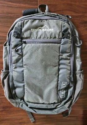 Eddie Bauer Gray Backpack Hiking Travel Lightweight Packable - Image 1 of 3